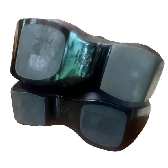 VERSACE Satin platform sandals in Black NWOB Size 40 or US 10 - Picture 8 of 9